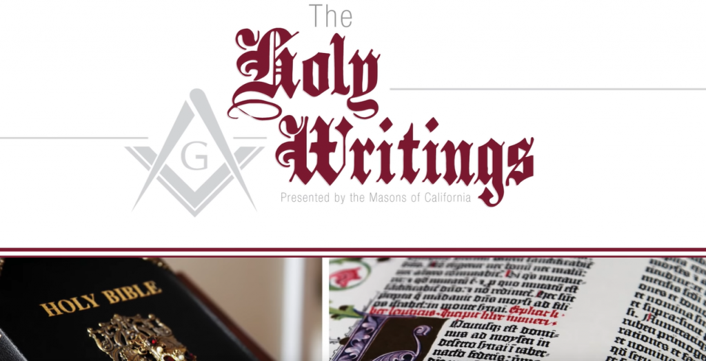 the holy writings freemasonry